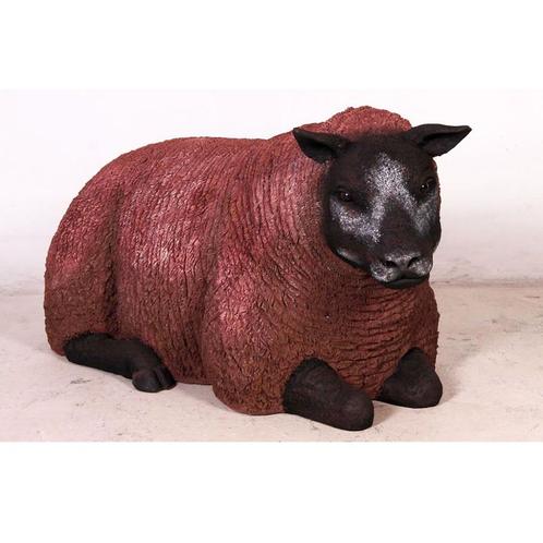 Texelaar Lying Down schaap 102 cm - schapenbeeld, Verzamelen, Dierenverzamelingen, Nieuw, Ophalen of Verzenden