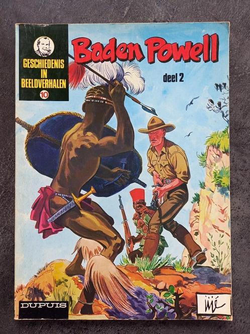 Strip Geschiedenis in beeldverhalen - Baden Powell (2) Nr 10, Boeken, Stripverhalen, Gelezen, Eén stripboek, Ophalen of Verzenden