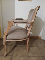 2 antieke,gerestaureerde zetels, Ophalen, Stof