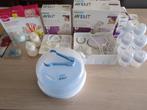 Set flessen, borstkolf en toebehoren., Kinderen en Baby's, Babyvoeding en Toebehoren, Ophalen, Gebruikt, Borstkolf
