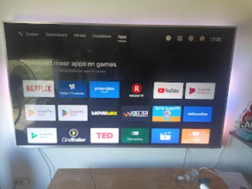 Philips 75″ LED Ambilight, Audio, Tv en Foto, Televisies, Zo goed als nieuw, LED, 100 cm of meer, 4k (UHD), Philips, 100 Hz, Smart TV