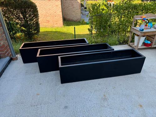 Jardinière rectangulaire 150x36x35cm, Tuin en Terras, Bloempotten, Zo goed als nieuw, Kunststof, Tuin, Minder dan 40 cm, 25 tot 40 cm