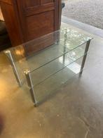 Tv-meubel, Ophalen, Gebruikt, 50 tot 100 cm, Glas