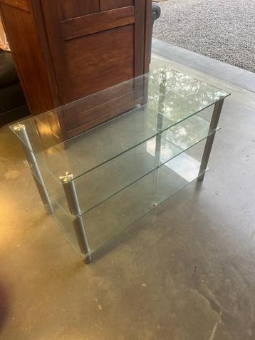 Tv-meubel, Huis en Inrichting, Ophalen, Gebruikt, 50 tot 100 cm, Glas