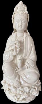 Dehua Porselein Kwan Yin Guan Yin Beeld Blanc De Chine, Envoi