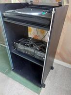 oude stereo keten en -meubel zwart en glas, Ophalen, JVC