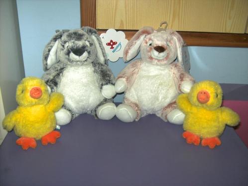4 Zachte paasknuffels. (nicotoy), Kinderen en Baby's, Speelgoed | Knuffels en Pluche, Nieuw, Ophalen of Verzenden