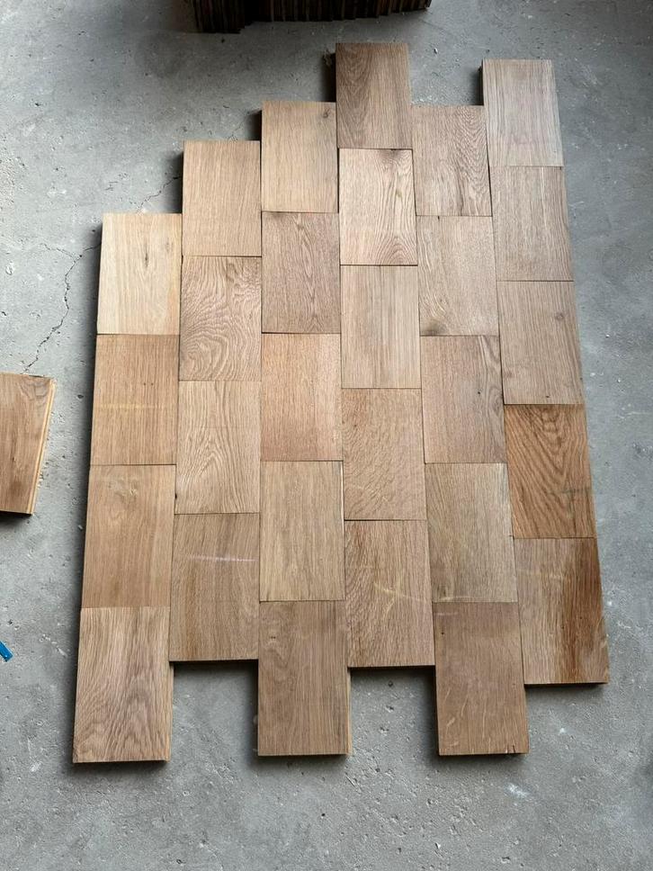 Eik massief parket te koop, Bricolage & Construction, Planches & Dalles, Parquet, Enlèvement