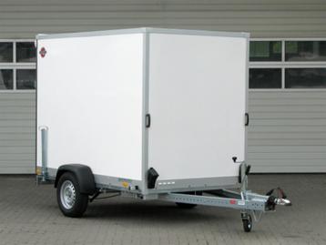 Nieuwe gesloten aanhangwagen met laadklep / oprijklep 1500kg beschikbaar voor biedingen