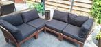 Ikea lounge set (met verfwerk), Tuin en Terras, Ophalen, 5 zitplaatsen, Gebruikt, Bijzettafel