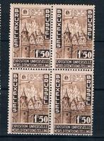 OCB 388 in blok van 4 postfris, Ophalen of Verzenden, Zonder stempel, Postfris, Postfris