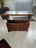 massief eiken houten tijdschriftenbak, Ophalen, Zo goed als nieuw