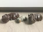 Decoratie: Stenen nijlpaarden, Antiek en Kunst, Kunst | Beelden en Houtsnijwerken, Ophalen