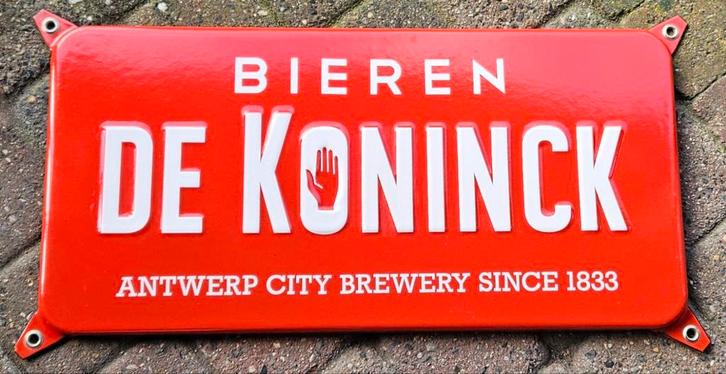 De Koninck emailbord NIEUW
De afbeelding toont e, Verzamelen, Biermerken, De Koninck, Ophalen of Verzenden