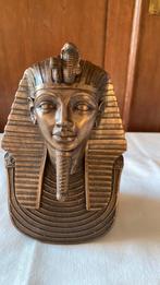Bronzen hoofd van Toetanchamon, Antiek en Kunst, Ophalen of Verzenden, Brons