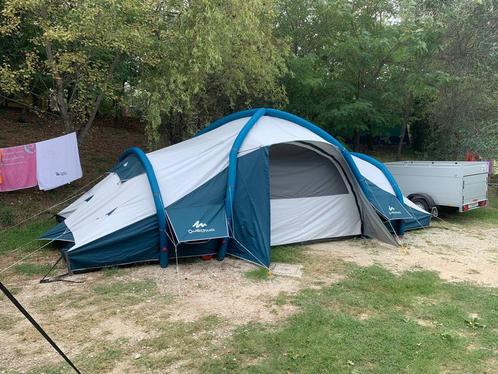 Opblaasbare quechua-tent voor 8 personen, Caravans en Kamperen, Tenten, Zo goed als nieuw, Ophalen