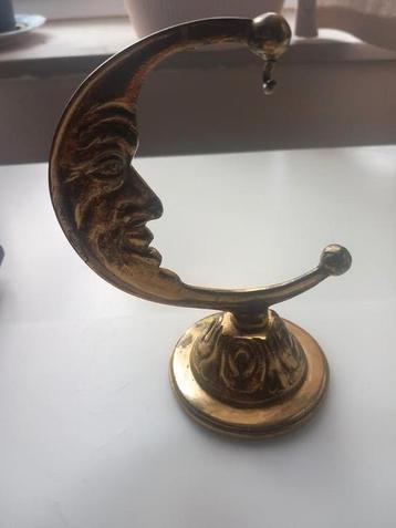 Art deco halve maan zakhorlogehanger beschikbaar voor biedingen