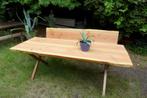 prachtige grote boomstam tuinset : tuintafel en bank 220 cm, Ophalen, 5 zitplaatsen, Nieuw, Bank