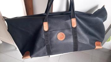 Onverslijtbare grote reistas | duffelbag Delsey met leder beschikbaar voor biedingen