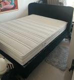 Tweepersoonsbed te koop - donker groen, velvet, Huis en Inrichting, Ophalen, Stijlvol, Tweepersoons, Zo goed als nieuw