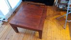 Table basse bois rouge, Huis en Inrichting, Tafels | Salontafels, Ophalen, 50 tot 100 cm, Vierkant, Zo goed als nieuw