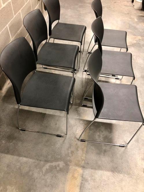 Sting Patra designstoel (6x), Huis en Inrichting, Stoelen, Zo goed als nieuw, Vijf, Zes of meer stoelen, Kunststof, Zwart, Ophalen