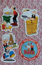 4 autocollants Popeye, Collections, Autocollants, Comme neuf, Bande dessinée ou Dessin animé, Enlèvement ou Envoi