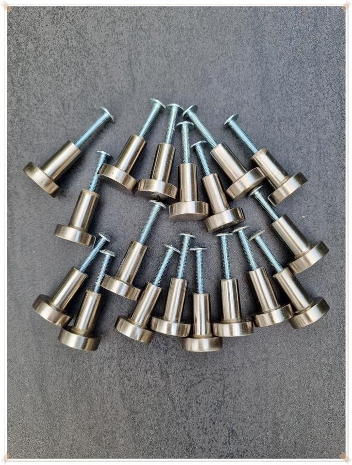 LINEA BERTOMANI – BOUTONS DE PORTES/TIROIRS INOX 25MM (18), Bricolage & Construction, Quincaillerie & Fixations, Comme neuf, Autres types