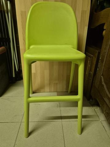 Kinderstoel - Kunststof - Groen of wit, Ophalen, Gebruikt, Hangstoel