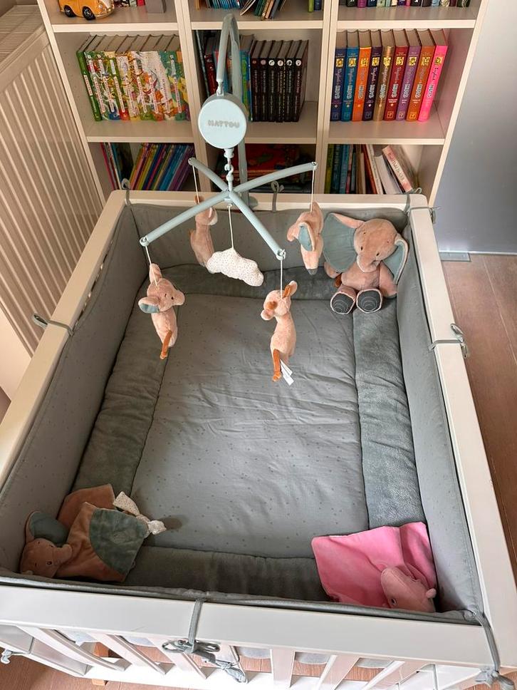 Bopita Lynn box/park met alle toebehoren, Kinderen en Baby's, Babyparken, Zo goed als nieuw, Ophalen