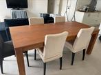 Teak tafel en 4 stoelen, Enlèvement, Utilisé