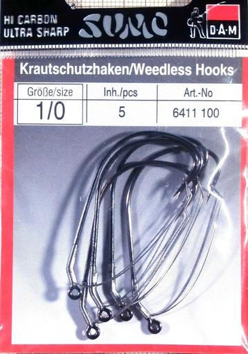 DAM & Gamakatsu Weedless Hooks beschikbaar voor biedingen