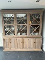 Eiken buffet/vitrine kast, Huis en Inrichting, Ophalen, 200 cm of meer, Zo goed als nieuw, 200 cm of meer