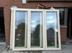 Raam met 3 panelen, HR dubbel glas, goede staat, Ophalen, Gevelraam of Ruit, 160 cm of meer, Zo goed als nieuw