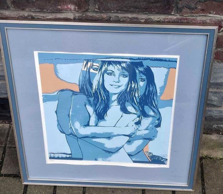 Lithographie signe Paul de cocker, Antiek en Kunst, Kunst | Litho's en Zeefdrukken, Ophalen of Verzenden