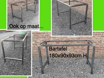 Uw tafelonderstel OP MAAT - bartafel - barkruktafel - tafels beschikbaar voor biedingen