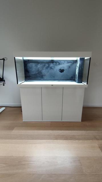 Juwel Rio 240 LED aquarium + meubel (wit), Dieren en Toebehoren, Vissen | Aquaria en Toebehoren, Ophalen, Zo goed als nieuw, Leeg aquarium