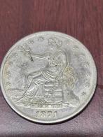 Amerikaans vrijheidsbeeld munt 1871, Postzegels en Munten, Ophalen, Losse munt, Zilver