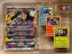 Pokemon Lunala GX Maxi en 3 set kaarten en pin!, Ophalen of Verzenden, Zo goed als nieuw, Meerdere kaarten