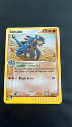 Pokemonkaart, Naam: Armaldo holo, Serienummer 1/100., Hobby en Vrije tijd, Verzamelkaartspellen | Pokémon, Ophalen of Verzenden