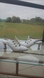 Witte leren sandaal Keny P: 39, Kleding | Dames, Schoenen, Ophalen of Verzenden