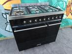 Smeg gasfornuis 90cm Zwart/Inox Bezorging mogelijk, Elektronische apparatuur, Ophalen, Gebruikt, Vrijstaand, Gas