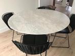 KNOLL Saarinen tafel en Bertoia stoelen, Comme neuf, Design, Enlèvement, 4 à 6 chaises