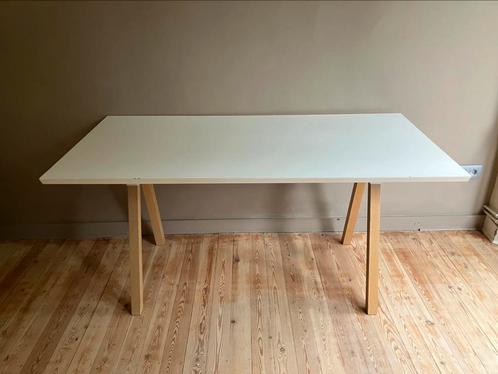 Volhouten eettafel voor 4 tot 6 personen, Huis en Inrichting, Tafels | Eettafels, Gebruikt, Ophalen