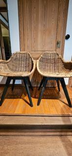 stoel, Huis en Inrichting, Stoelen, Ophalen, Riet of Rotan, Gebruikt, Twee