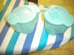 Suiker-/melkpotje Tupperware (retro), Maison & Meubles, Cuisine| Tupperware, Enlèvement, Bleu