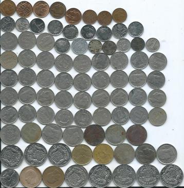 Lot munten oude Belgische frank