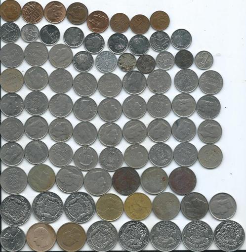 Lot munten oude Belgische frank, Timbres & Monnaies, Monnaies | Belgique, Monnaie en vrac, Enlèvement ou Envoi