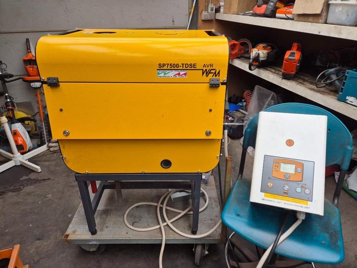 Lombardini diesel noodgenerator 6,4 KVA elec start 230/400v, Doe-het-zelf en Bouw, Gereedschap | Handgereedschap, Zo goed als nieuw