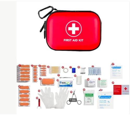 Draagbare 104 delige EHBO kit met waterdichte EHBO tas, Diversen, Verpleegmiddelen, Nieuw, Ophalen of Verzenden